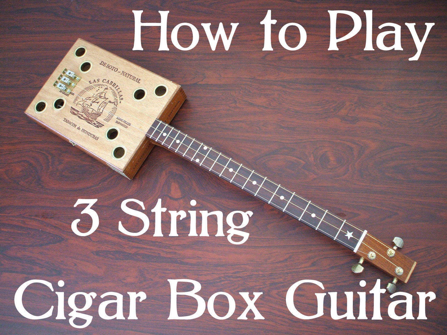 Cigar Box guitar Lessons 3 string How to play guitar DVD Etsy