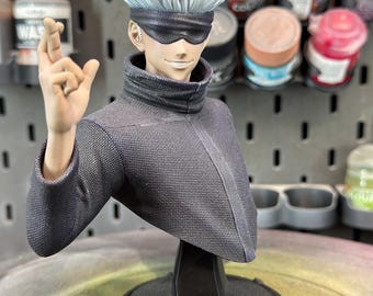 Gojo 1/6 Resin Bust | Hand-Painted Anime Display Collectible (Fan Art)