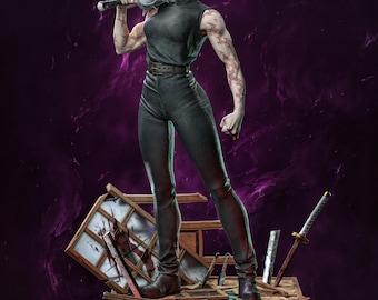 Maki Resin Figurine | Hand-Painted Tomb Raider Fan Art