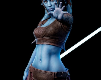 Aayla Resin Statue | 1/6-1/12 Scale, Hand-Painted Fan Art