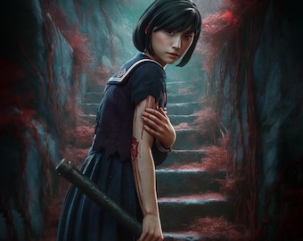 Hinako Fan Art Figurine | 1/6–1/12 Scale Resin Statue | Hand-Painted on Request | Made to Order