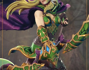 Alleria Resin Statue | 1/6-1/12 Scale, Hand-Painted Fan Art