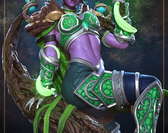 Ysera Resin Statue | 1/6-1/12 Scale, Hand-Painted Fan Art