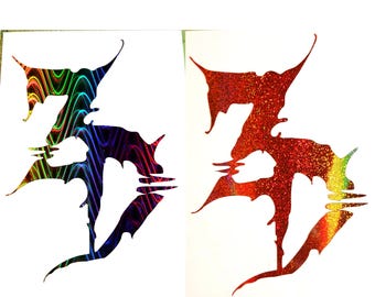 Sticker vinyle Zeds Dead Rave – Sticker festival holographique EDM Dubstep pour voitures et équipement
