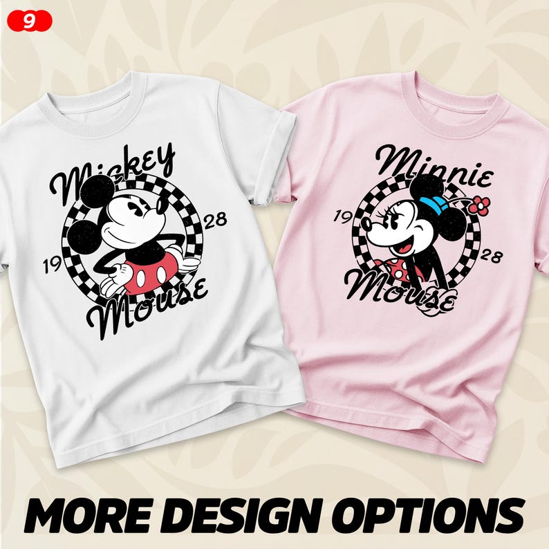 Vintage Disney Friends Sweatshirt, Mickey and Co Checkerboard Pullover, Retro Disney World Family Shirts, Disney Park Aesthetic Sweater image 8