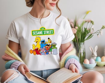 Nostalgic 90s Cartoon Squad Shirt, Retro Childhood Friends Tee, Funny Theme Party Top, Vintage Graphic T-Shirt, Cute Group Tee
