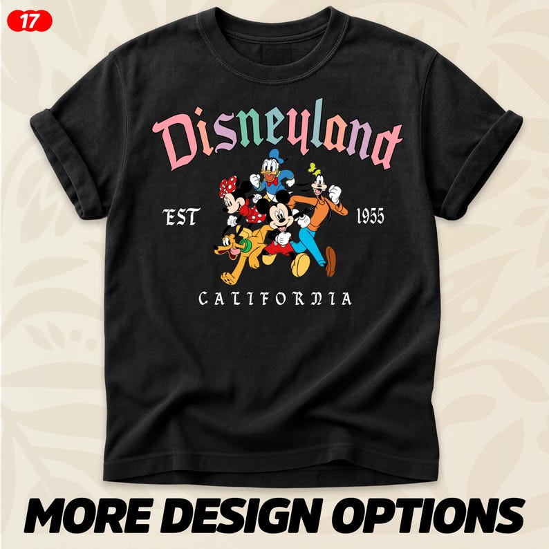 Vintage Disney Friends Sweatshirt, Mickey and Co Checkerboard Pullover, Retro Disney World Family Shirts, Disney Park Aesthetic Sweater image 13