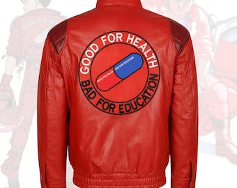 Akira Kaneda Red Leather Jacket | Shotaro Kaneda Cosplay Biker Costume