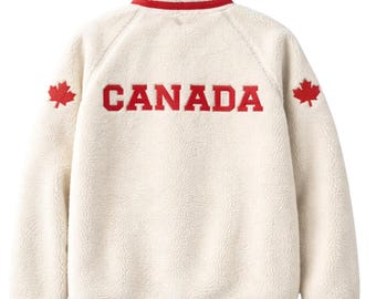 Heated Rivalry Shane Hollander Jacket Sherpa Fleece Maple Leaf Canada Costume