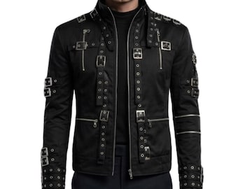 MJ Bad Album Cover Jacket Michael Jackson Metal Rock Concert Jacket