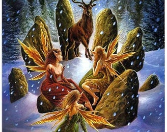 Sacred Days of Yule Tarot reading JPG of reading is included