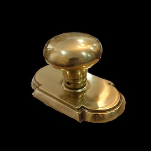 Baldwin Glass Round Ornate Dummy Knob Zz033