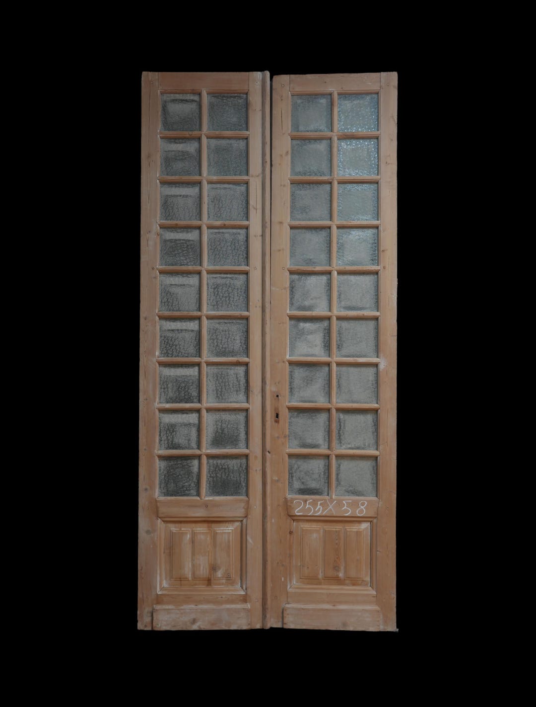 French Inset Panel Glass Antique Door Ag060 - Etsy