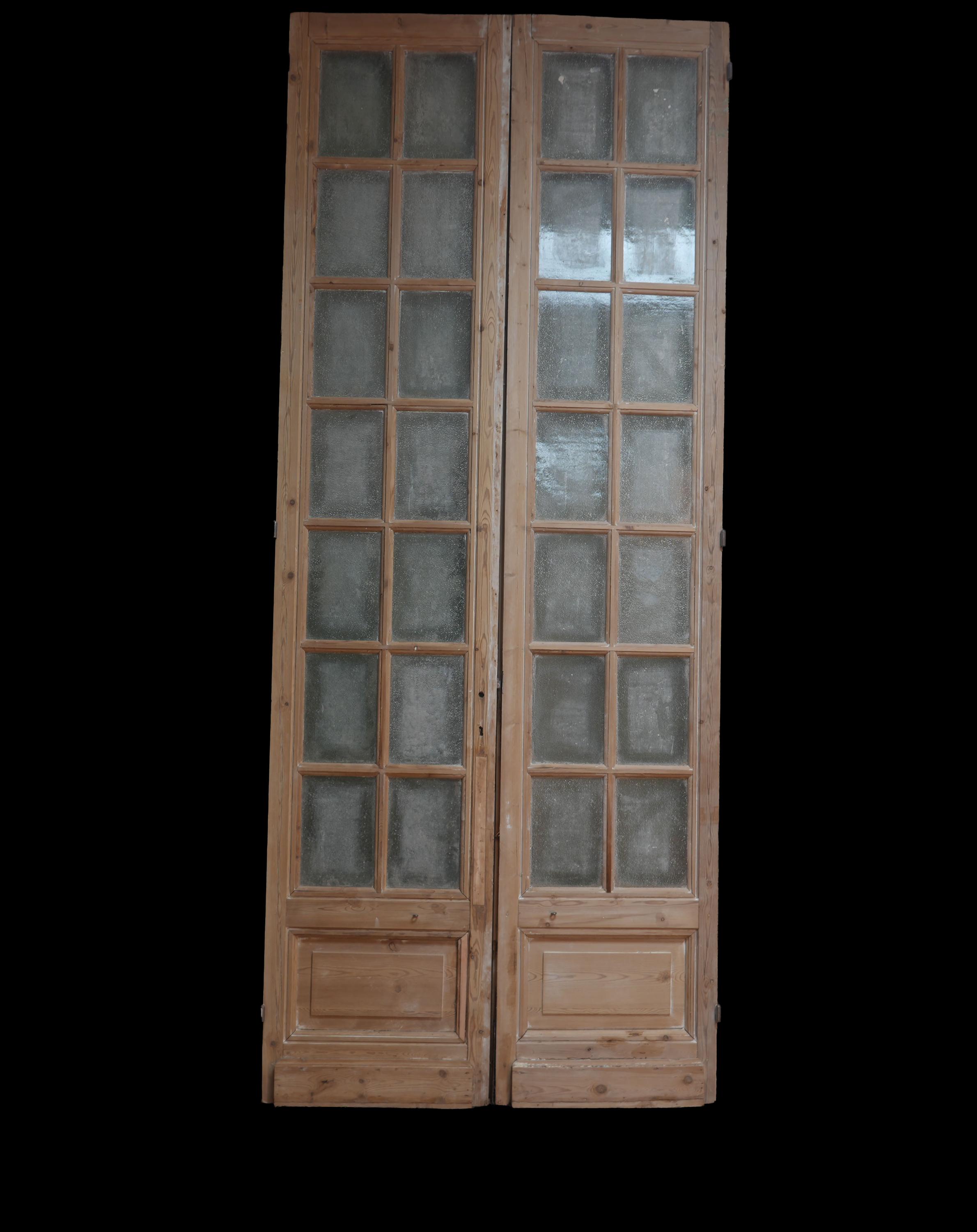 French Inset Panel Glass Antique Door Ag075 - Etsy