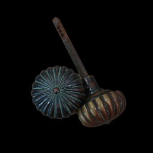 Antique Brass Fluted Passage Knob Zz021