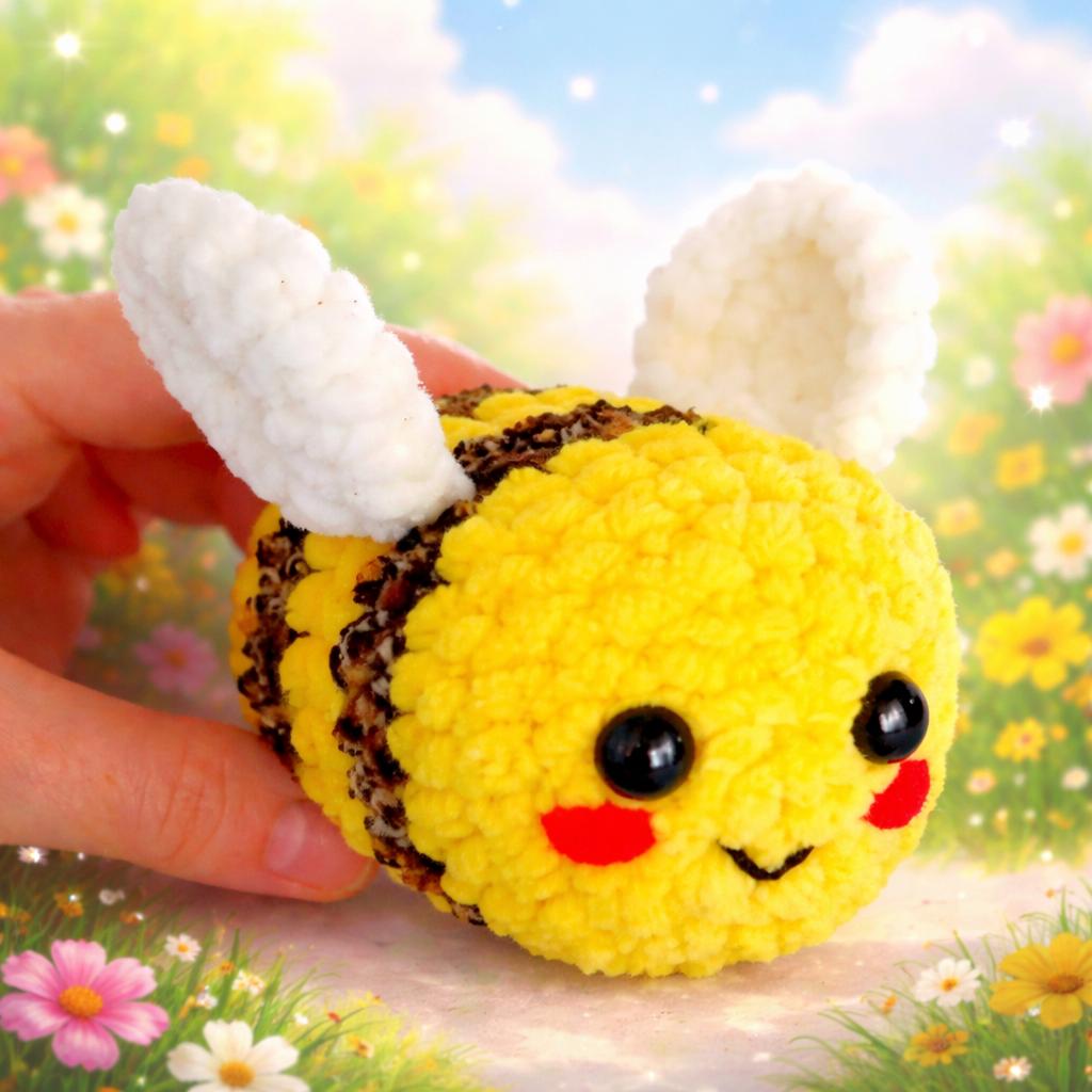 Cute Bee Amigurumi Crochet Pattern – Plush Bumblebee Toy – Easy Crochet ...