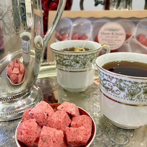 Strawberry & Lemon Beverage Cubes for Tea, Champagne, Cocktails, Gifting and Gatherings | Botanical Sweetener with Real Fruit and Herbs