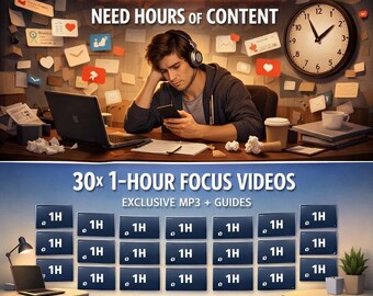 Focus Channel Content Bundle | 30x 1-Hour Videos, MP3, Guides (Digital Download)