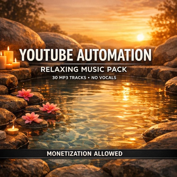 YouTube Automation Relaxing Music Pack – 30 Royalty-Free MP3 Tracks for Faceless Channels (Monetization Allowed)