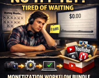 YouTube Monetization Workflow Bundle | 30 Custom Videos, MP3 Track, Setup Guides