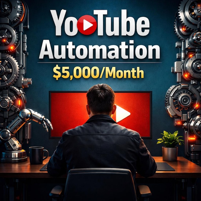 YouTube Automation Kit | Arbetsflöde för ansiktslösa kanaler, Content ID-musik (digital produkt) bild 1