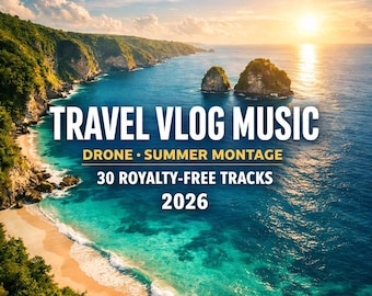 Travel Vlog Music – 30 Royalty Free Cinematic Tracks (MP3 Download)