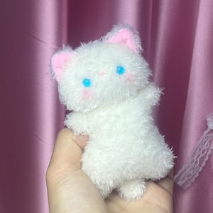 Pocket Bibi Squishy Cat Plush, Handgjord Plyschleksak, Plyschgåva bild 8