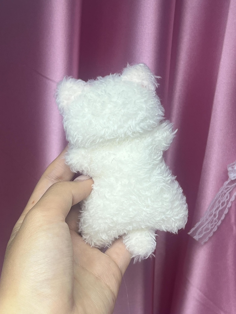 Pocket Bibi Squishy Cat Plush, Handgjord Plyschleksak, Plyschgåva bild 9