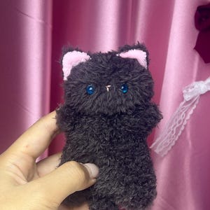 Pocket Bibi Squishy Cat Plush, Handgjord Plyschleksak, Plyschgåva bild 13