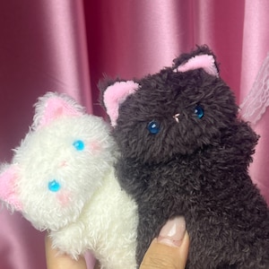 Pocket Bibi Squishy Cat Plush, Handgjord Plyschleksak, Plyschgåva bild 4