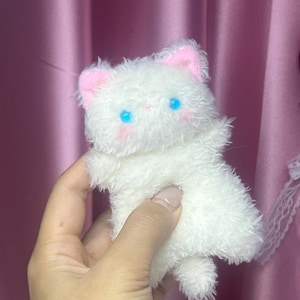 Pocket Bibi Squishy Cat Plush, Handgjord Plyschleksak, Plyschgåva bild 6