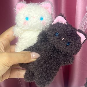 Pocket Bibi Squishy Cat Plush, Handgjord Plyschleksak, Plyschgåva bild 3