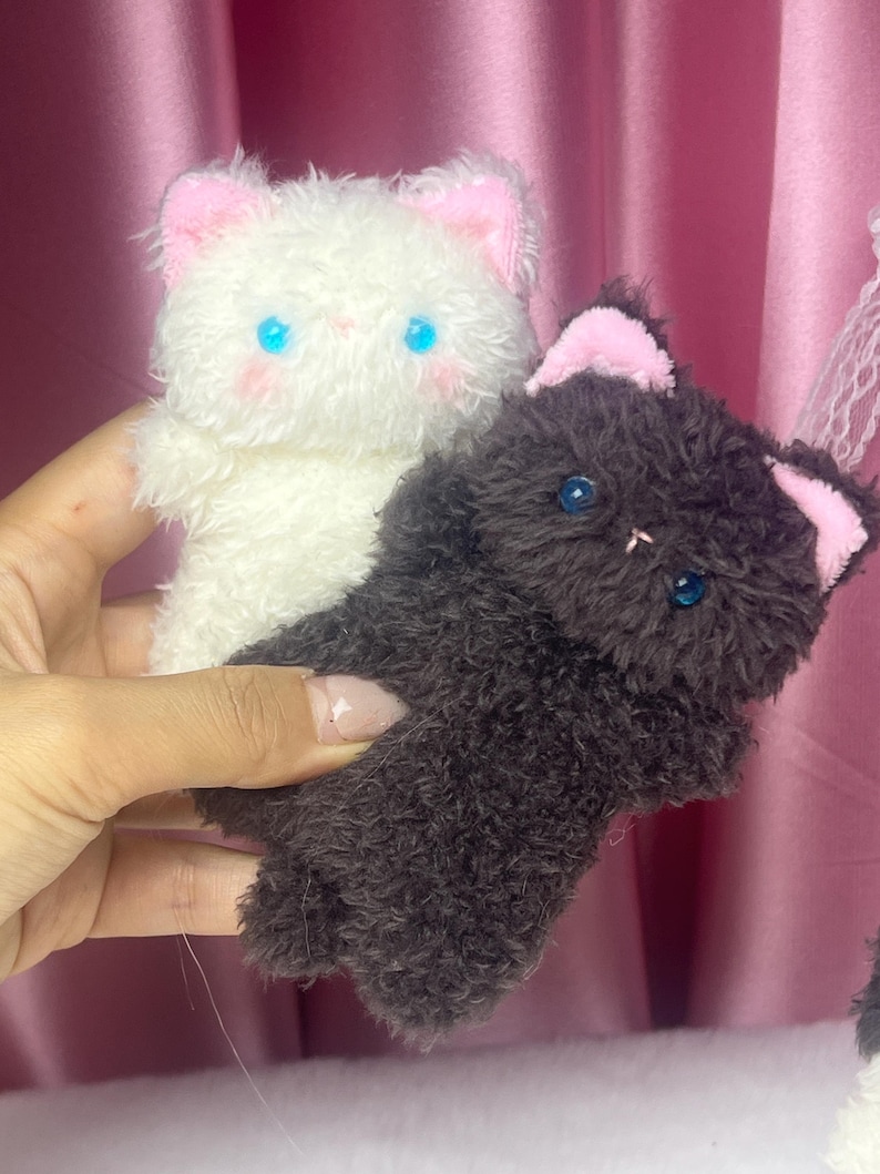 Pocket Bibi Squishy Cat Plush, Handgjord Plyschleksak, Plyschgåva bild 3
