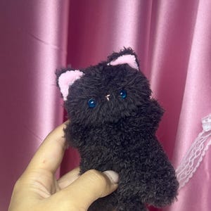 Pocket Bibi Squishy Cat Plush, Handgjord Plyschleksak, Plyschgåva bild 10