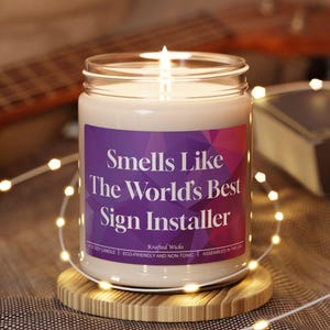 看板設置業者向けキャンドル：世界最高の香り、9オンス大豆ワックス、環境に優しい職業、仕事、プレゼント、親友、誕生日プレゼント