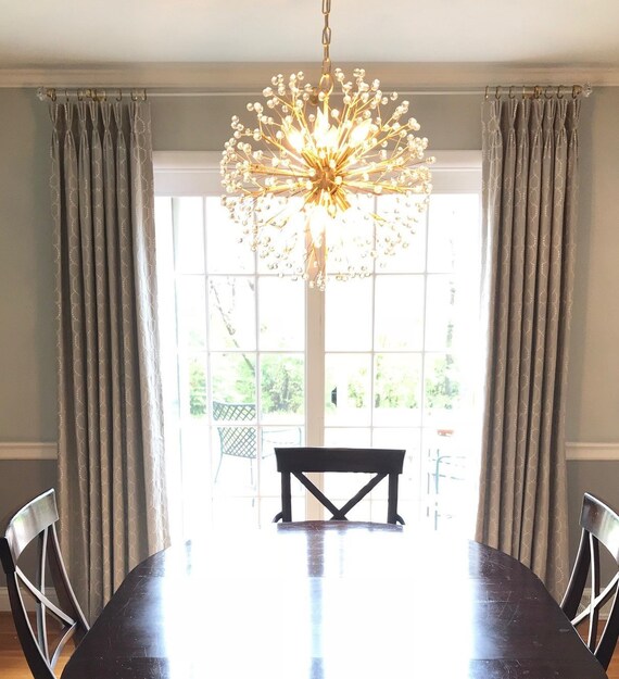 1 Pair Custom Pleated Drapes Curtains 1 5 Widths Each Panel Etsy