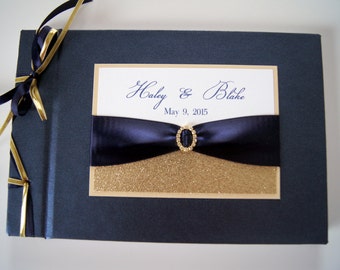 Custom Matching Personalized Wedding Guest Book