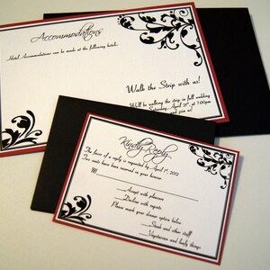 Jenna's Flourish Custom Pocket Wedding Invitation Sample image 4