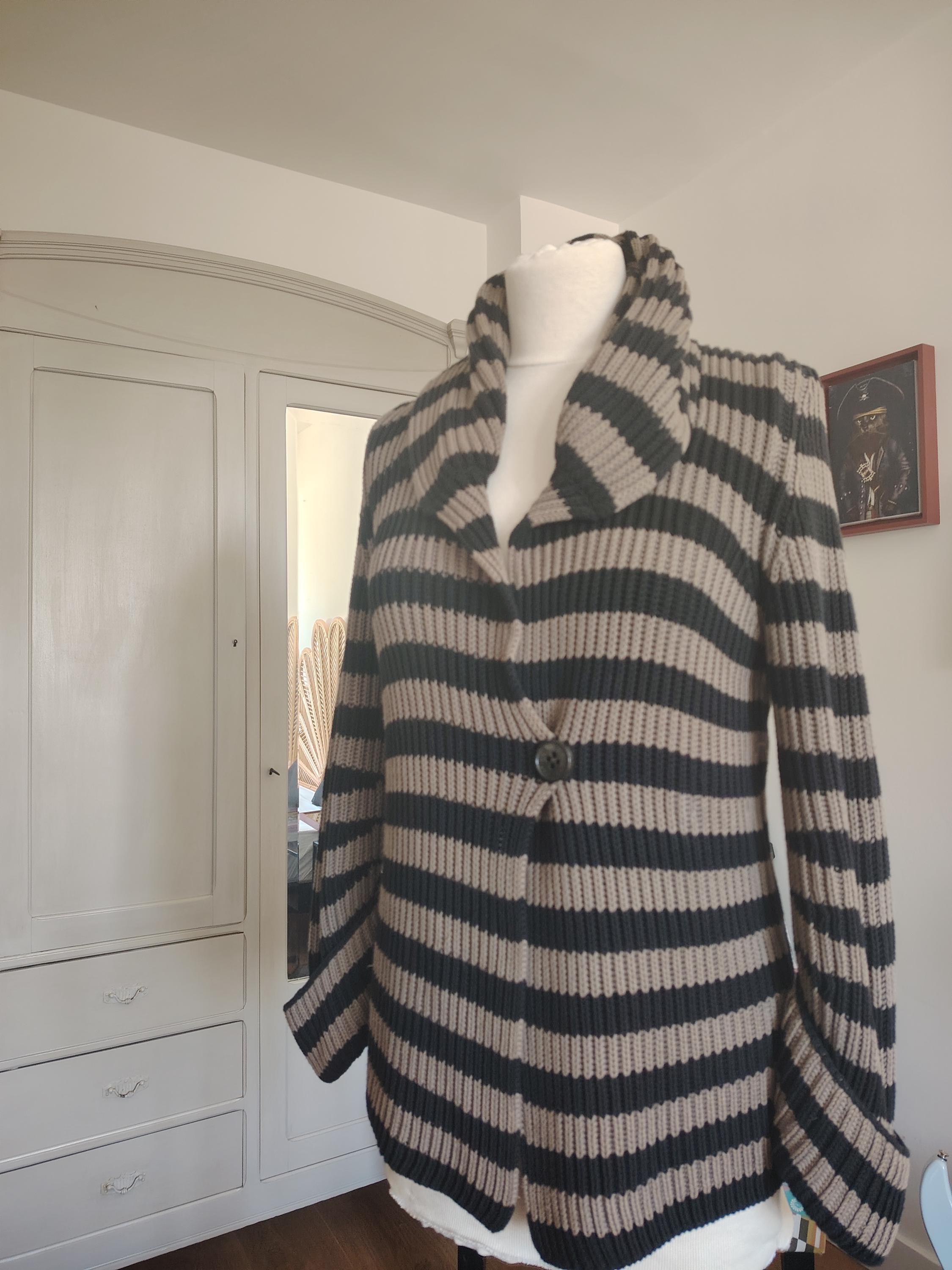 Sonia Rykiel, 90s cardigan-jacket chunky knit Sonia Rykiel