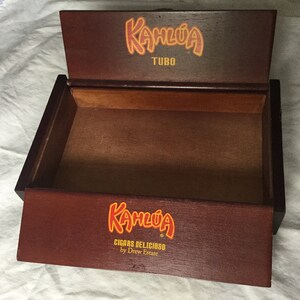 Kahlua Lid Kahlua Tubo Cigar Box - Etsy
