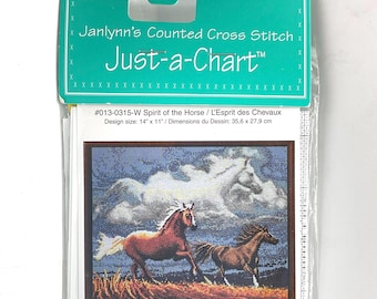 SPIRIT of the HORSE', Janlynn Counted Cross Stitch Pattern #013-0315-W
