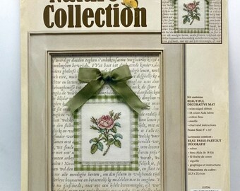 Janlynn  Counted Cross Stitch kit #115556  "PINK ROSE"  8X10”