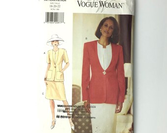 22 Top And Pants Sewing Pattern 9176 UNCUT Plus Size 14 20 Vogue V9176 Wardrobe Dress 16 18 Jacket 22 Top And Pants Sewing Pattern 9176 UNCUT Plus Size 14 20 Vogue V9176 Wardrobe Dress 16 18 Jacket