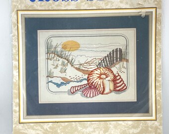 NeedleForm Counted Cross Stitch kit #902  "THE SEASHORE"  11X14”