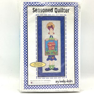 SEASONED QUILTER&quot; Wall Hanging  kit. by Amy Bradley Designs. 23X51”