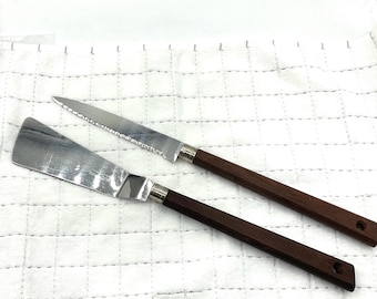 Regent Sheffield Knife & Server. Mid Centry Modern