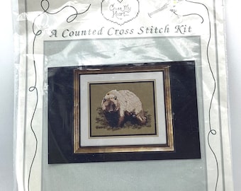 Needleart kit, Dimensions, from Cross My Heart Counted Cross Stitch "Grizzly Bear"