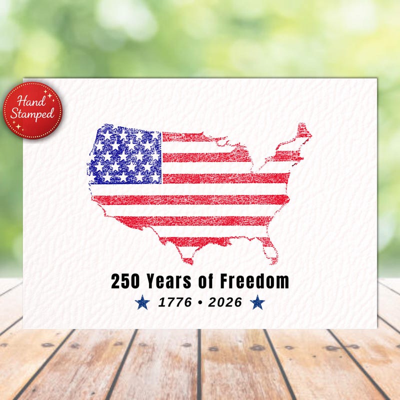 Usa 250th Greeting Cards - Etsy