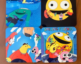 Smiling Friends Coaster Set