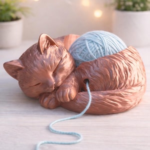 CAT YARN BOWL Crochet Gift Crochet Hook Organizer Station Cozy Craft Room Decor image 6